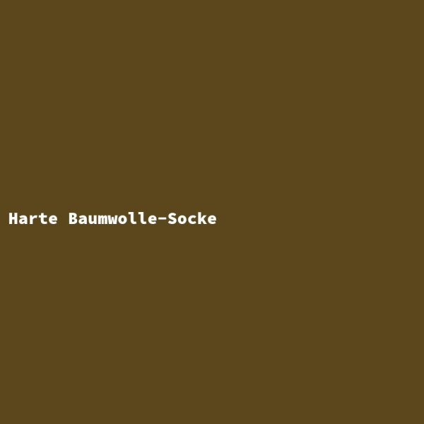 Harte Baumwolle-Socke