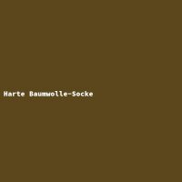 Hard Cotton Sock