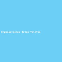 Ergonomic Concrete Telephone