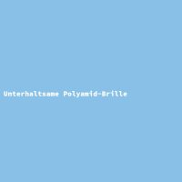 Unterhaltsame Polyamid-Brille