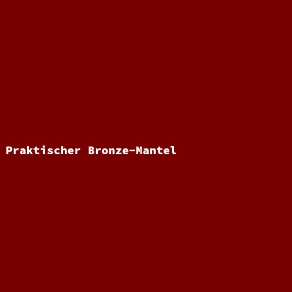 Practical Bronze Coat