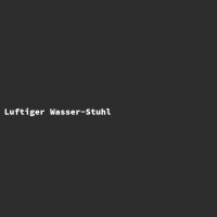 Luftiger Wasser-Stuhl