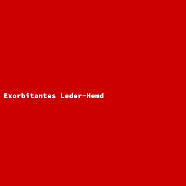 Exorbitant Leather Shirt