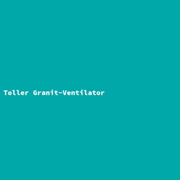 Toller Granit-Ventilator