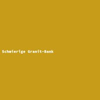 Schmierige Granit-Bank