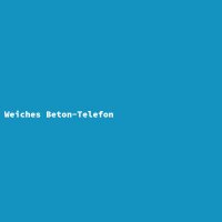 Weiches Beton-Telefon