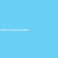 Small Plastic Lamp