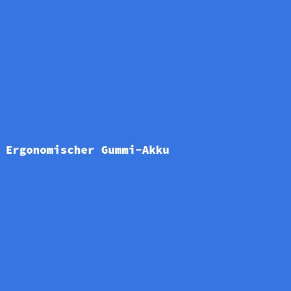 Ergonomic Rubber Battery