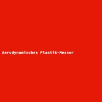 Aerodynamic Plastic Knife