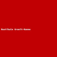 Rustikale Granit-Kanne
